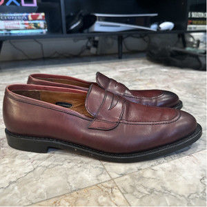 Allen Edmonds Mens 10.5 D Brown Lake Forest Penny Loafer Shoes